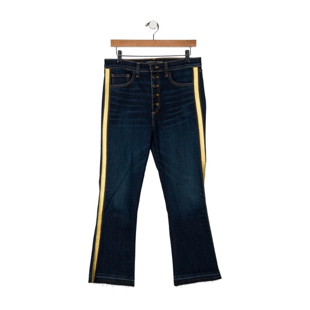 Veronica Beard High-Rise Straight Leg Jeans